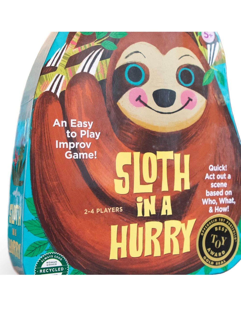 eeBoo Sloth in a Hurry Kids Game New with Tag